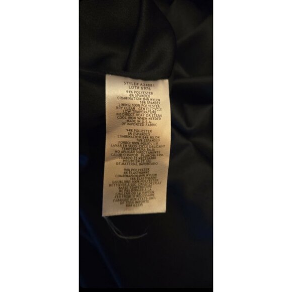 Betsy & Adam Illusion Mesh Long Sleeve Scuba Crepe Mermaid Gown “Natalie” Sz 12 - Picture 8 of 13